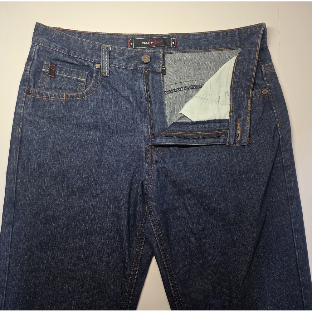 Southpole Mens Size 38x32Wide Leg Baggy Skater Y2K Hip Hop Denim Jeans Pants